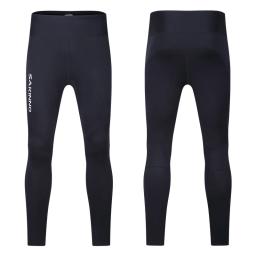 Homem 2-3mm neoprene wetsuit calças isolamento térmico à prova de frio proteção solar natação surf wading mergulho leggings - Image 4