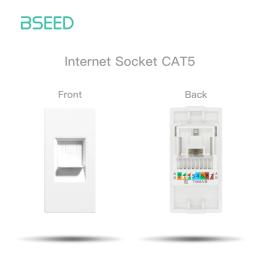 Bseed-plástico Frame peças para parede Internet, porta de carga USB, TV satélite Interface função, combinação DIY, Cat5 soquete - Image 4