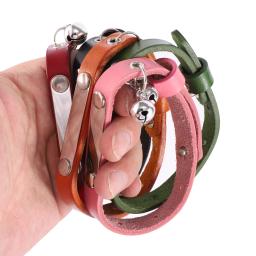 Colar de gato de couro ajustável diy personalizado suprimentos de gato esculpido colar de gato pequeno s/m/l pet collar acessórios de gato colar - Image 3