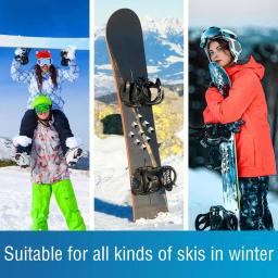 18 pçs snowboard stomp almofada liga de zinco antiderrapante tapetes de snowboard profissional aperto suprimentos de melhoria para esqui de inverno - Image 2