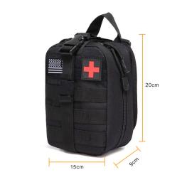 Kit de primeiros socorros, kit de emergência portátil ao ar livre, montanhismo bolso, conjunto de torniquete campo, saco de armazenamento, treinamento - Image 2
