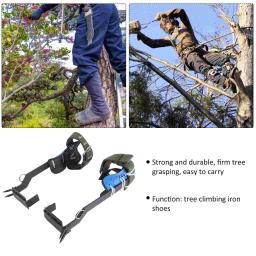 1 conjunto de engrenagem de escalada de árvore pólo de escalada picos práticos sapatos de escalada de árvore - Image 6