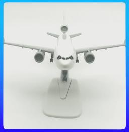 Simulação Múltipla de Modelo de Aeronave, Avião De Liga De Metal, Decoração De Escala De Avião, Presentes De Ornamentos Para Crianças, MD-11, 20cm - Image 4