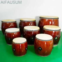 Mão Couro Tambor com Baquetas, Instrumento Musical, Coloratura, 30cm-60cm - Image 1