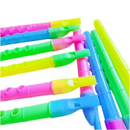 Flauta plástica colorida para crianças, instrumento musical, carnaval, música, brinquedo educativo, presente de Natal, Pitana Filler - Image 3