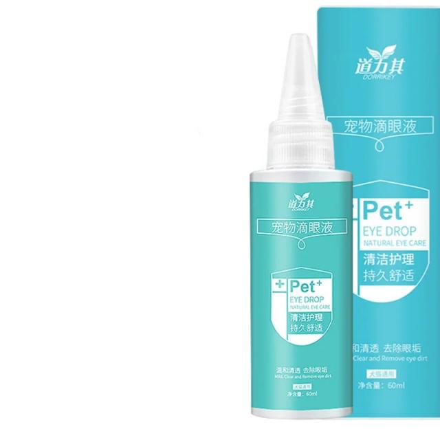 Colírio Pet para Cães e Gatos - Limpeza Eficaz de Olhos e Remoção de Manchas Dentárias, 60ml