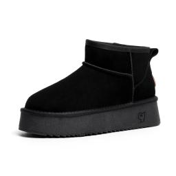 Geunine-Botas De Neve De Pele, Tamanho 39 - Image 2