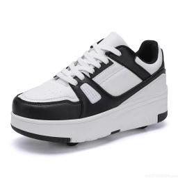Sapatos de skate para crianças, calçados esportivos casuais, tênis de 4 rodas, botas para meninos e meninas, presente para crianças, moda outono - Image 6