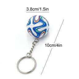PU futebol couro chaveiro para homens, 3D esportes chaveiro, futebol chaveiro, lembranças, fãs de futebol, pingente, presentes de namorado, 1pc - Image 6