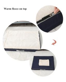 Colchão de espuma de memória lavável para animais, Cama impermeável, Camas grossas para cães pequenos e grandes, Almofada para cachorros para claming, Pet Sleep Pad - Image 6