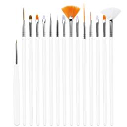 Multi-Funcional Nylon Hair Art Paint Brush, Aquarela Rod Pen, Desenho Ferramenta de Pintura, Material Escolar, Papelaria Presentes, 15Pcs Set - Image 5