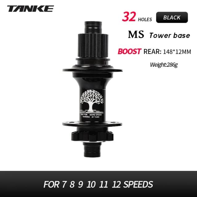 TANKE Cubos de Bicicleta MTB 12x148 15x110 Alumínio 32 Furos 120 Cliques 4 Rolamentos Freio a Disco 8-12 Velocidades