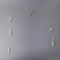 DNDYUJU-Conjunto de isca de pesca macia, isca de camarão luminosa, falsas iscas sem verme, brilham no escuro, 5 sacos - Image 2