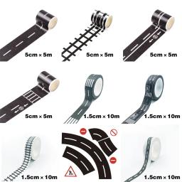 Road Railway Train Paper Tape, Criativo DIY, Estrada, Removível, Track Road for Kids, Corrida, Decoração de Festa de Aniversário, Gift Toys, 5m, 10m - Image 5