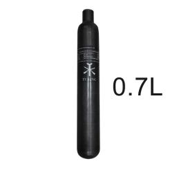 TUXING 4500Psi 300Bar 30Mpa 0.7L 700CC Cilindro de fibra de carbono Tanque HPA Cilindro de gás de alta pressão para caça de mergulho FX M18 * 1.5 - Image 1