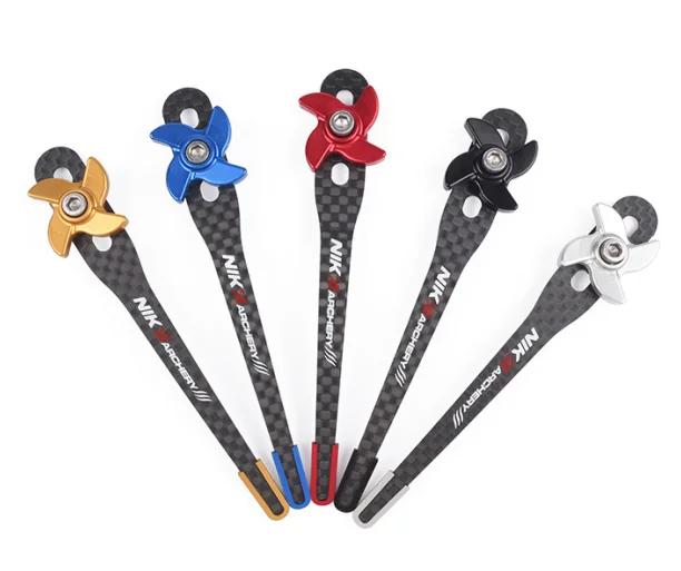 Arco Recurvo NIKA de Carbono com Clicker e Comprimento Ajustável para Acessórios de Ar Livre
