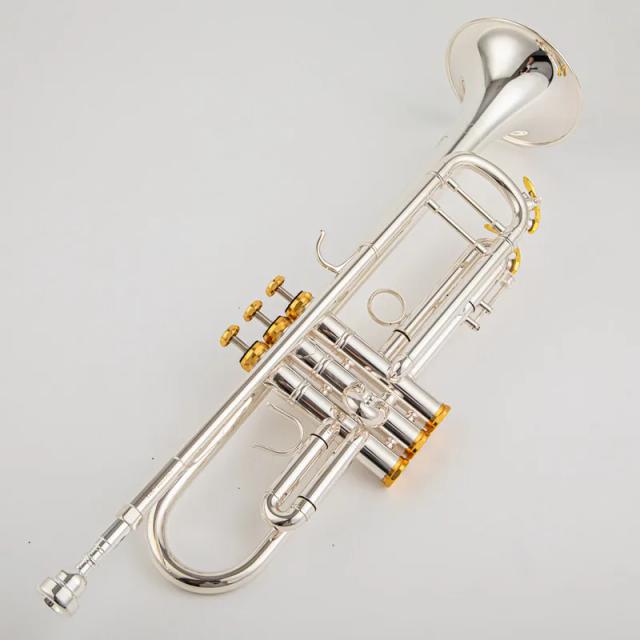 Fabricado no Japão qualidade 8335 Bb Trompete B Plano Latão Banhado a Prata Trompete Profissional Instrumentos Musicais com Estojo de Couro