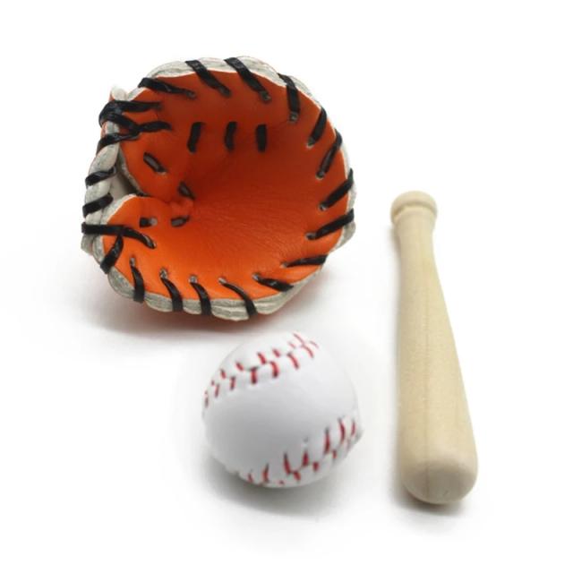 Mini Softball: Bastão e Luva para Acessórios de Estúdio para Meninos e Meninas - Adereços P31B