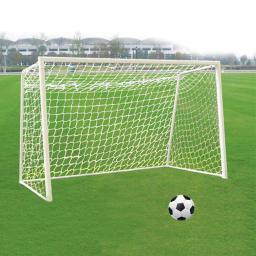 Rede do cargo do objetivo do futebol para esportes ao ar livre, rede do treinamento do fósforo para a equipe de futebol júnior, polipropileno branco, 1.8mx2. 2m, 6x4ft - Image 1