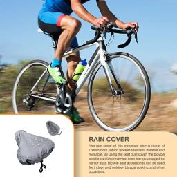 Capa de assento para bicicletas de estrada, à prova de chuva, portátil, pano Oxford, à prova de poeira, protetor de almofada - Image 5