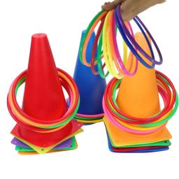 Anel de brinquedo esportivo infantil, jogo de arremesso ao ar livre, anéis de plástico, competição interativa pai-filho, treinamento sensorial - Image 1