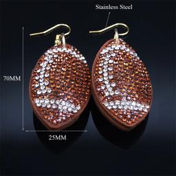 Cristal strass brincos para mulheres, brincos de futebol fofos, bolas de tênis de rugby, futebol e futebol, jóias americanas - Image 6
