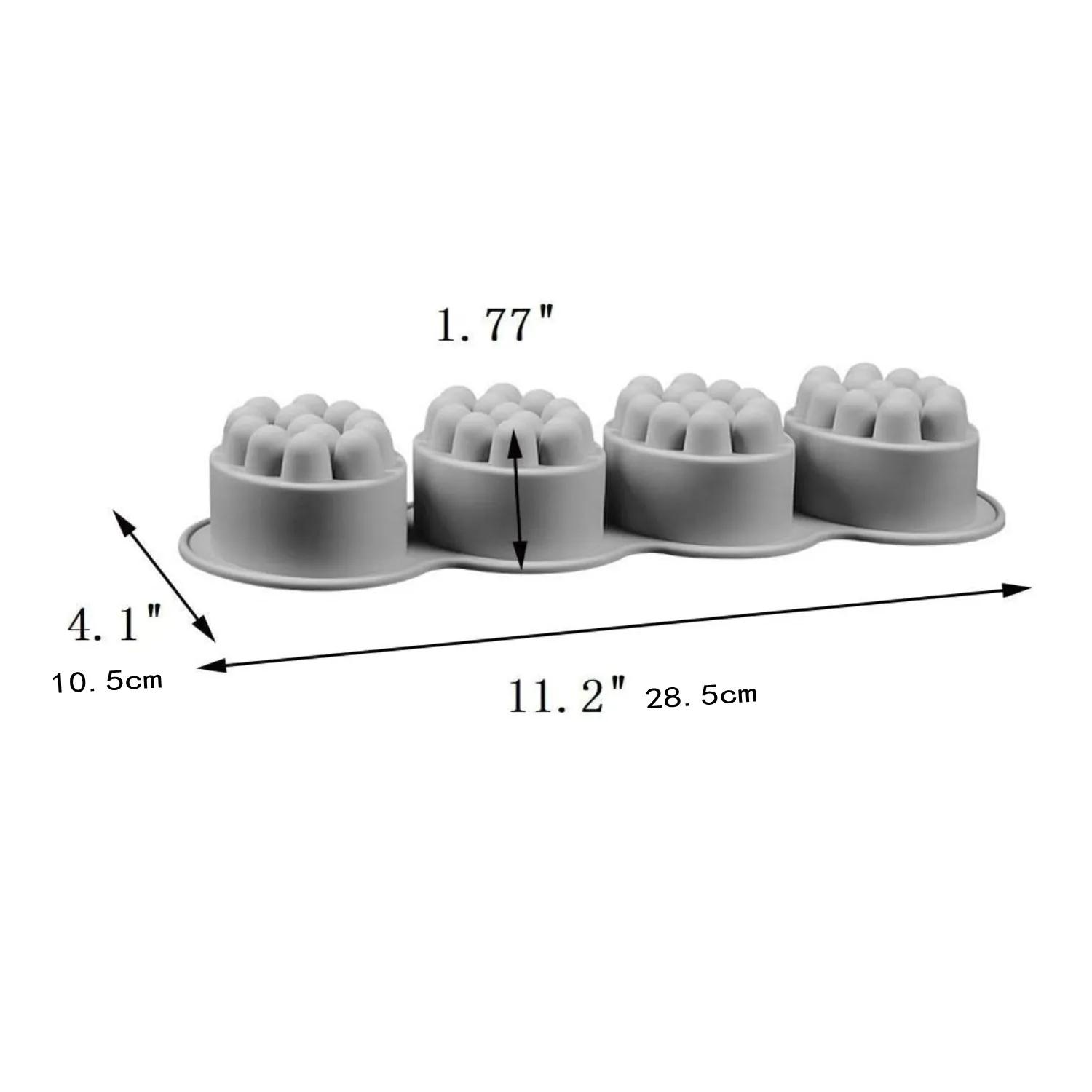 Molde De Silicone Para Fazer Sabão, Massagem Bar Mold, Moldes Artesanais De Sabão - Image 1