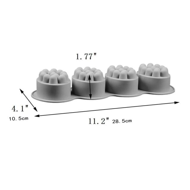 Molde de Silicone para Sabão Artesanal e Massagem - Crie Suas Próprias Barras de Sabão com Estilo