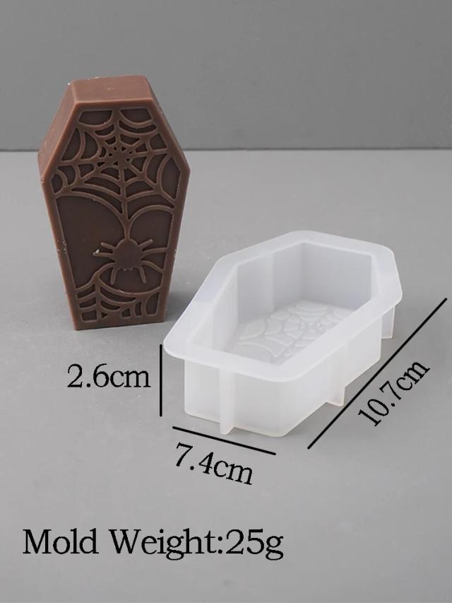 Molde de Silicone para Velas de Abóbora Fantasma DIY - Artesanato Criativo e Aromático para o Dia das Bruxas