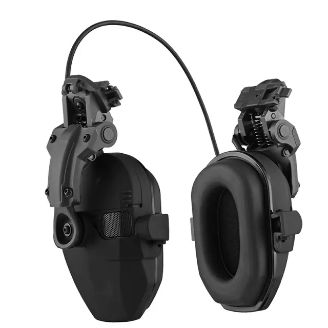 Capacete Tático com Headset e Redução de Ruído para Proteção Auditiva em Airsoft e Tiro