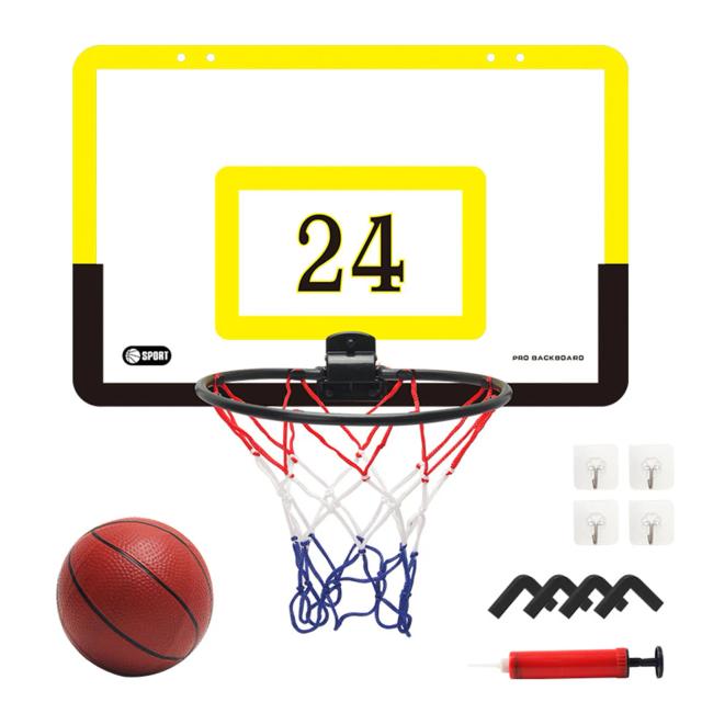 Conjunto de Mini Basquete com Aro Suspenso para Crianças - Treinador de Tiro para Montar na Parede, Presente Perfeito para Meninos e Meninas