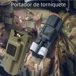 Torniquete tático com caixa de armazenamento, Saco militar de emergência ao ar livre, Pacote Médico MOLLE, Ventilador militar para sangue, Gato - Image 2