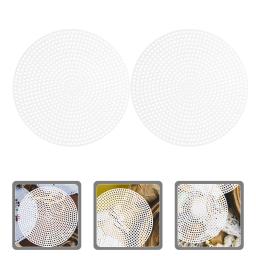 Round Blank Canvas Mesh Mesh Pads, Ponto Cruz, Grid Board Sewing, Plastic Craft Screen Círculo, 20 Pcs - Image 4