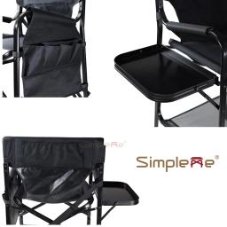 Cadeira de maquiagem profissional com mesa lateral com borda enrolada reversa Simpleme - Image 6