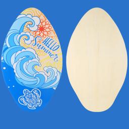 Skimboard Universal para Iniciantes, Prancha de Esqui Aquático Raso, Prancha de Surf Infantil, Prancha de Areia Durável, 30in - Image 2