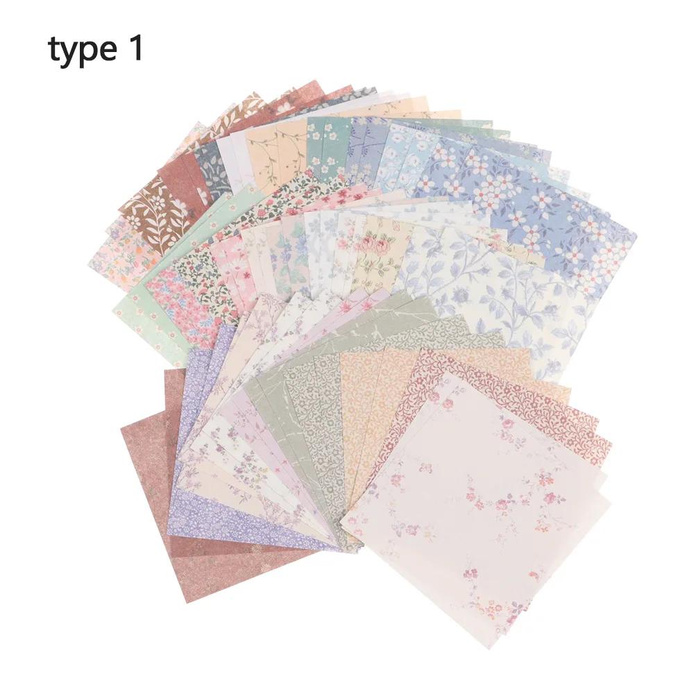 30 pçs scrapbooking tecido papel especial material kraft papel scrapbook decoração floral colagem artesanal diy artesanato presente - Image 1