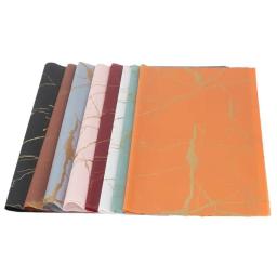 Papel De Embrulho Flor, Borda Dourada, Estilo Coreano, Meia Transparente, Embalagem Do Presente, Florista Buquê, Material De Embrulho, 5Pcs por Pacote - Image 6