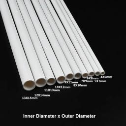 Tubulação plástica branca do PVC para o tanque de peixes, tubo do aquário, irrigação do jardim, encaixes molhando, comprimento de 500mm, OD 6 ~ 20mm, 2 PCes - Image 1