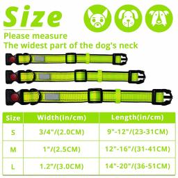 Ajustável Nylon Neck Collar para cães, coleiras tampa, conjunto de tração, correntes reflexivas, Pet fornecimentos, grande, médio, pequeno - Image 6