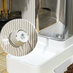 HOOPET-alimentação automática água tigela, transparente pet food armazenamento dispensador, recipiente para cachorro e gatinho, cão e gato acessórios - Image 5