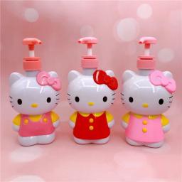 Anime Hello Kitty Sanrio Saboneteira, Gel de Banho Kawaii, Prato Desinfetante para as Mãos, Grande Capacidade, Frasco Dividido, Armazenamento de Líquidos - Image 2