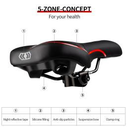 Jovendo assento de bicicleta sela mountain road bicicleta ciclismo corrida almofada para mtb exercício equitação assento acolchoado almofada das mulheres dos homens - Image 4
