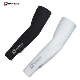 Darevie-manga do braço de ciclismo, aquecedores elásticos altos, proteger UV, equitação ao ar livre, pesca, condução, basquete, 50 SPF, 1 par - Image 1