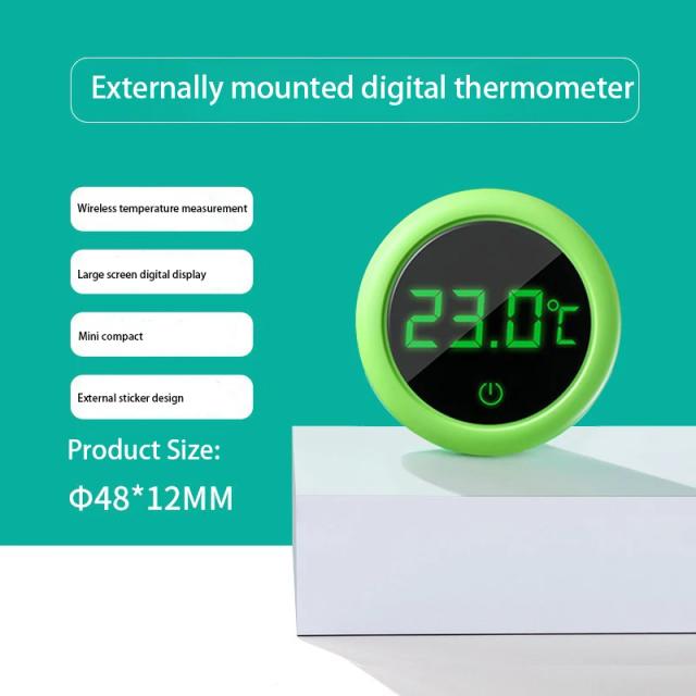 Termômetro Digital Auto-Adesivo para Aquário e Terrário, Monitor de Temperatura de 0 a 60 ℃ com Tela Grande