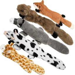 Squeaky Plush Squeaky Fox Fur Brinquedos para Pet, Squeaky Toy, Stuffingless, cão pequeno, médio, grande, Animais Suprimentos, 1Pc - Image 5