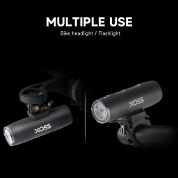 XOSS XL400/800/1200 luz frontal de alumínio para bicicleta recarregável mtb lâmpada frontal faróis acessórios de bicicleta - Image 5