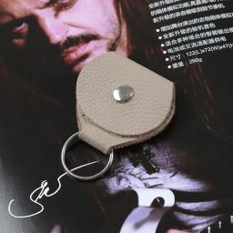 Suporte de couro genuíno para guitarra, porta-palhetas para guitarra e plectro, acessório para guitarra de alta qualidade - Image 2