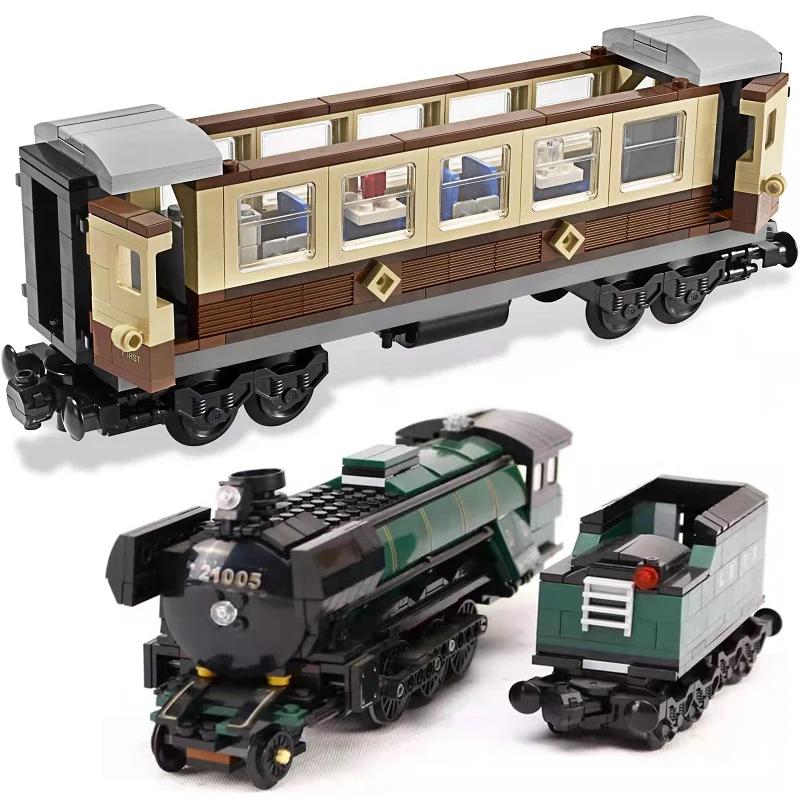 Blocos De Construção De Trem Noturno De Esmeralda, Modelo De Brinquedo Kit, Presente De Aniversário E Natal, Em Stock, 21005, 1085Pcs - Image 1