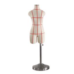 Plástico Feminino Manequim Corpo De Costura Para Roupas, Busto Vestido Com Tecido De Algodão, Pernas Para Calças, Busto Can Pin E168, 1/2 - Image 2