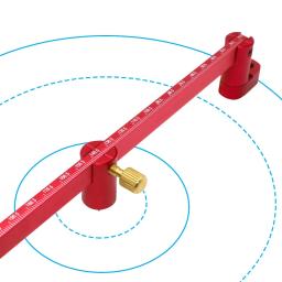 Desenho ajustável Régua Círculo, bússola de alumínio, Scribe Centro Finder, Carpintaria de ponto fixo Círculo Linha Marcação Gauge, 300mm - Image 2